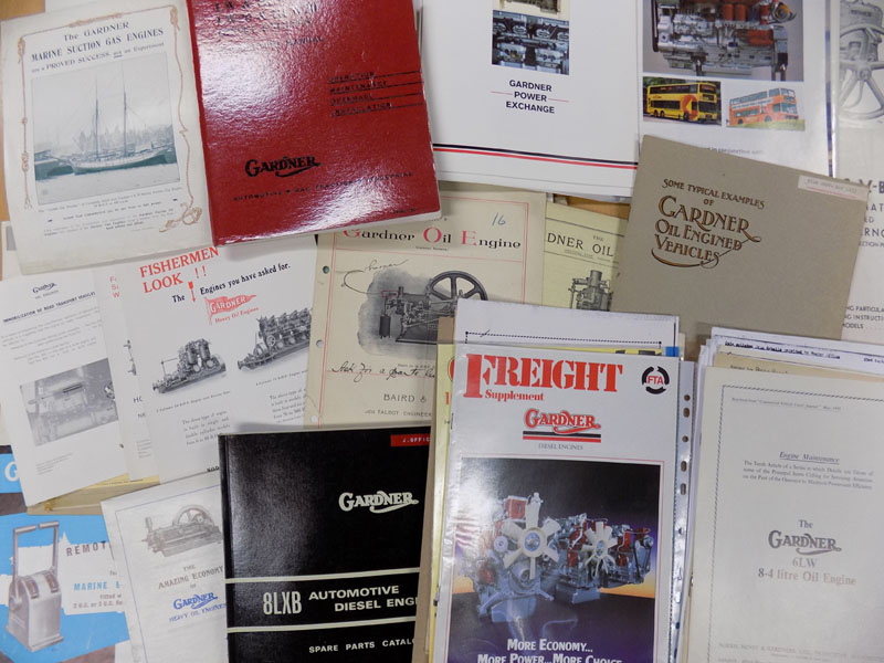 Picture of a journal collection from a former engineer of L Gardner & Sons Ltd, Patricroft