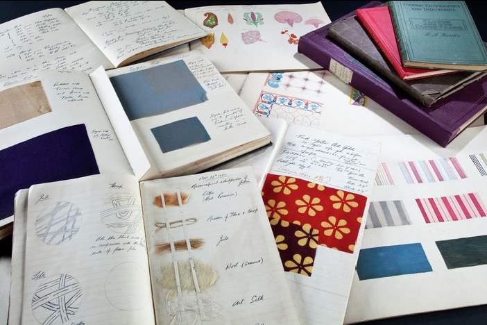Picture of notebooks used by Thomas Stanley Pearson