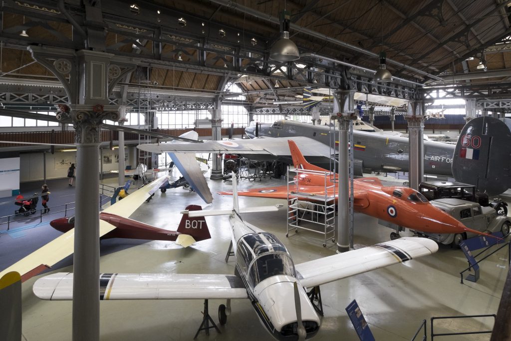 The Air and Space Hall with the Avro Shackleton in the background