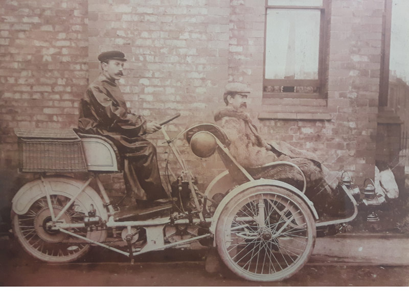 Ralph Edwards (front) of Eagle Cars, Altrincham