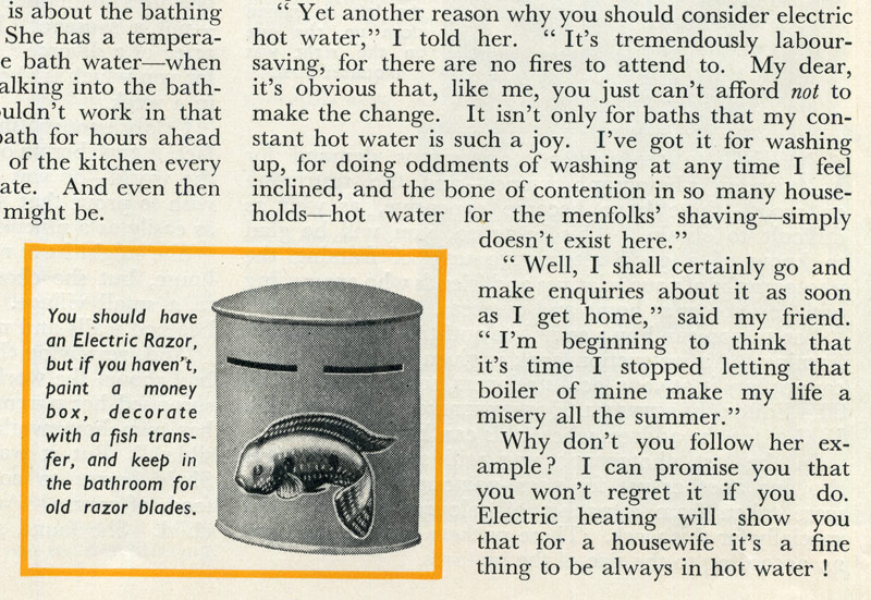 Excerpt from Electrical Housekeeping, 1940