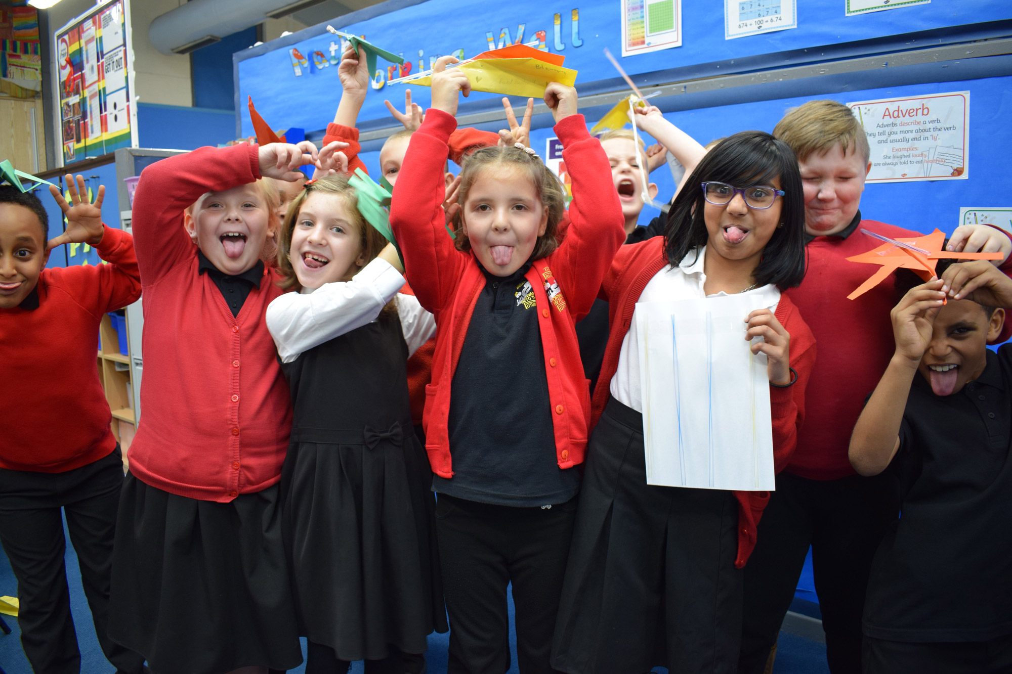 Schoolchildren from Friars School, Salford