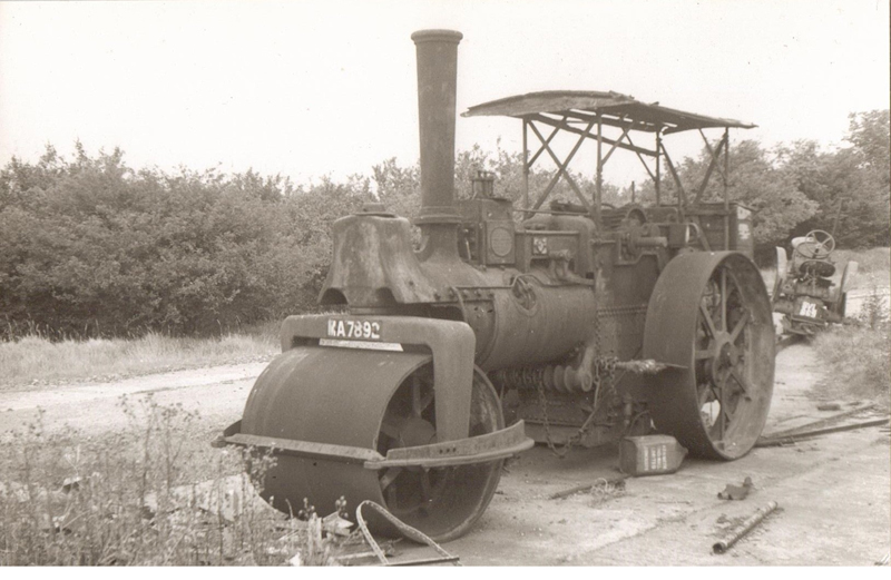Vanguard traction engine before being restored