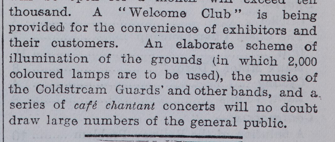 Excerpt from the Manchester Guardian's preview report on the exhibition from 27 August 1908, courtesy of Manchester Archives and Local Studies