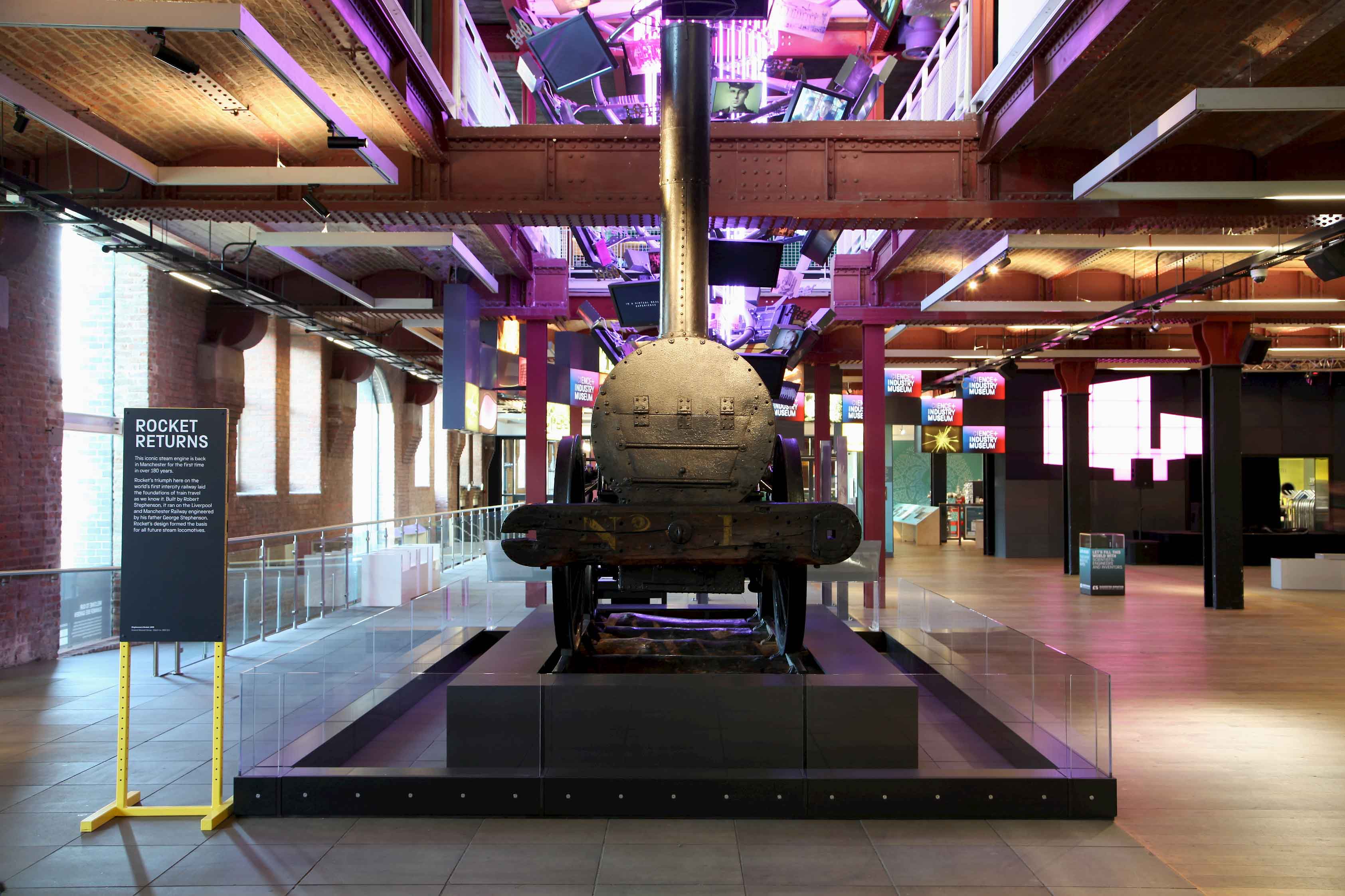 Rocket on display in our Revolution Manchester gallery