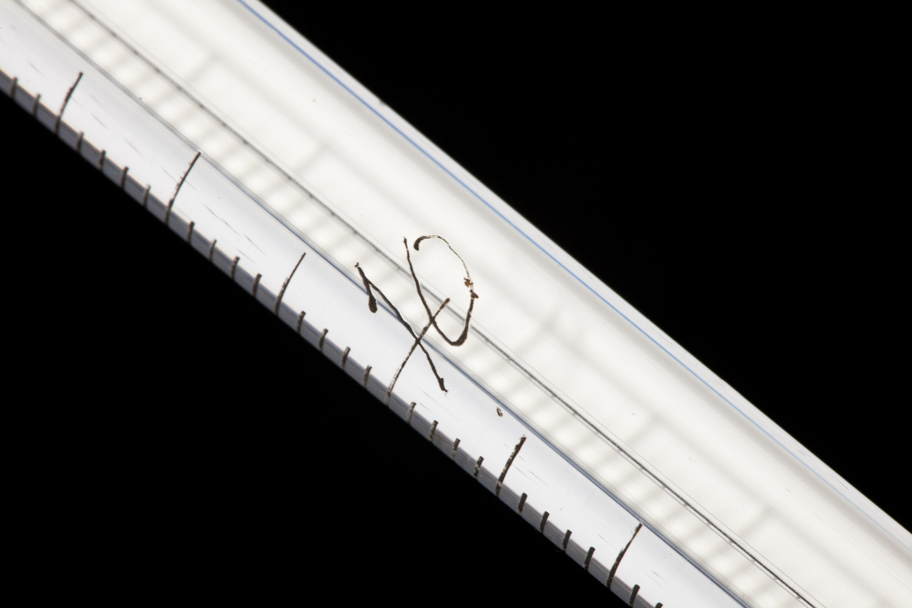 Close up of a thermometer