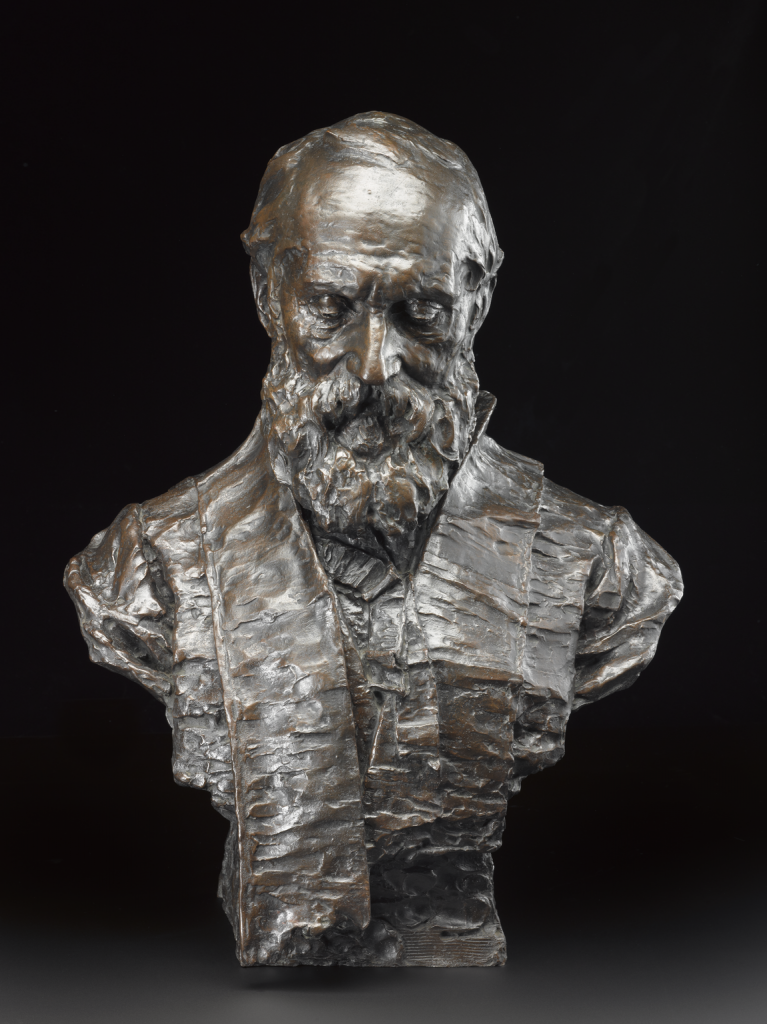 Bronze bust of Lord Kelvin with original stand by A. McFarlane Shannan, Glasgow, 1894-1915.