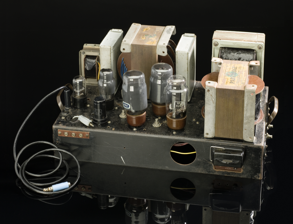 Home-constructed Williamson amplifier, c. 1949.