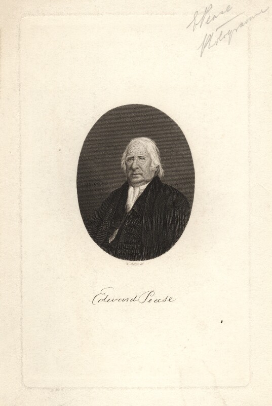 Edward Pease by William Miller line and stipple engraving, circa 1820-1850 NPG D8024 © National Portrait Gallery, London
