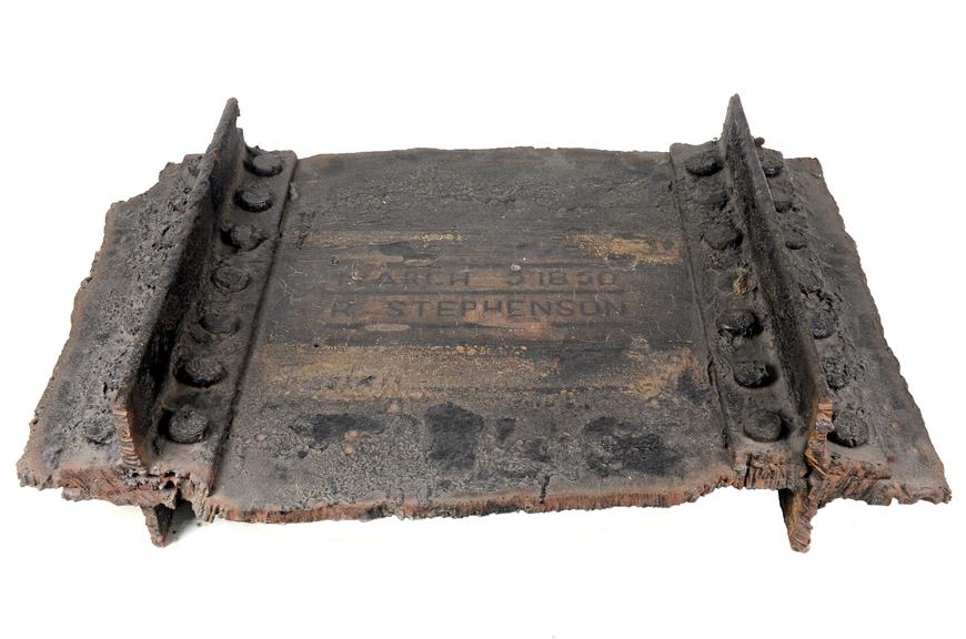 Railway bridge section, portion of rivetted girder from Britannia Bridge, Menai Straits, 1850 Science Museum Group Collection © The Board of Trustees of the Science Museum, London