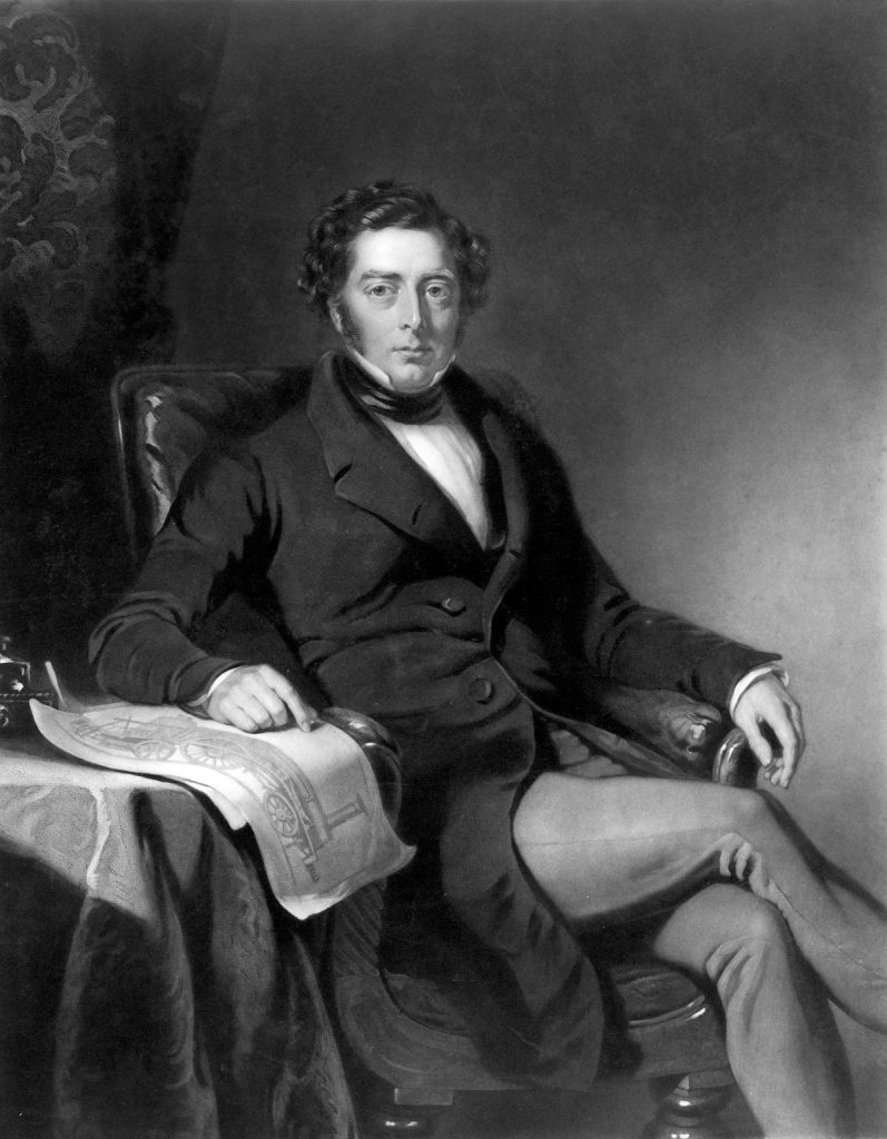 Portrait of Robert Stephenson (1803-1859), painted by John Lucas, engraved by J.R. Jackson Science Museum Group Collection © The Board of Trustees of the Science Museum, London