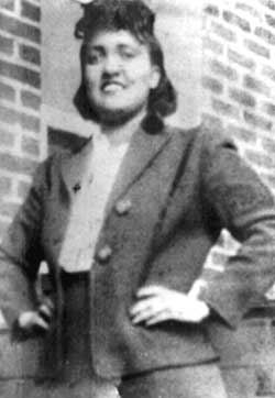 Black and white photo of Henrietta Lacks