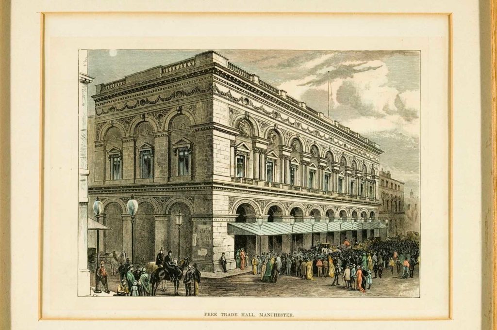 Print of the Manchester Free Trade Hall
