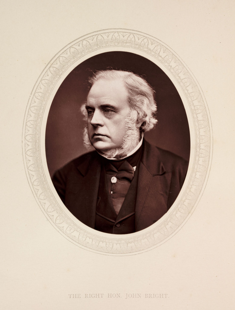 Portrait of the Right Hon. John Bright, dated 1876