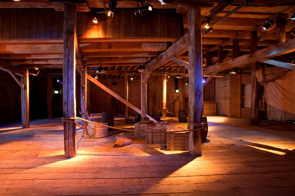 Picture of the interior of the 1830 Warehouse at the Museum of Science and Industry, Manchester
