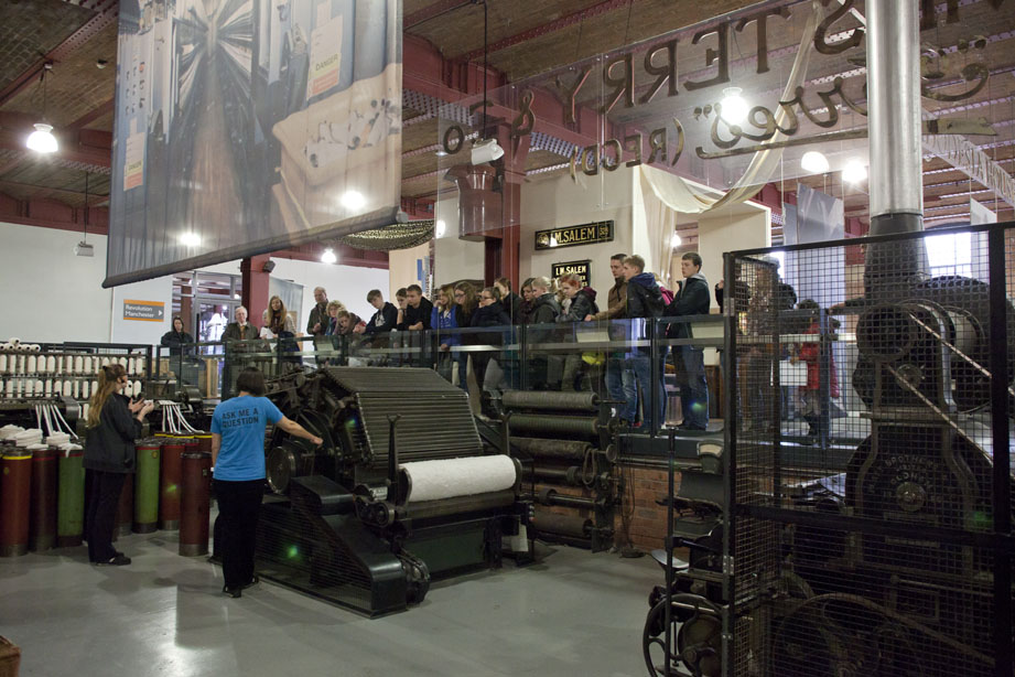 Textiles gallery at the Museum of Science and Industry