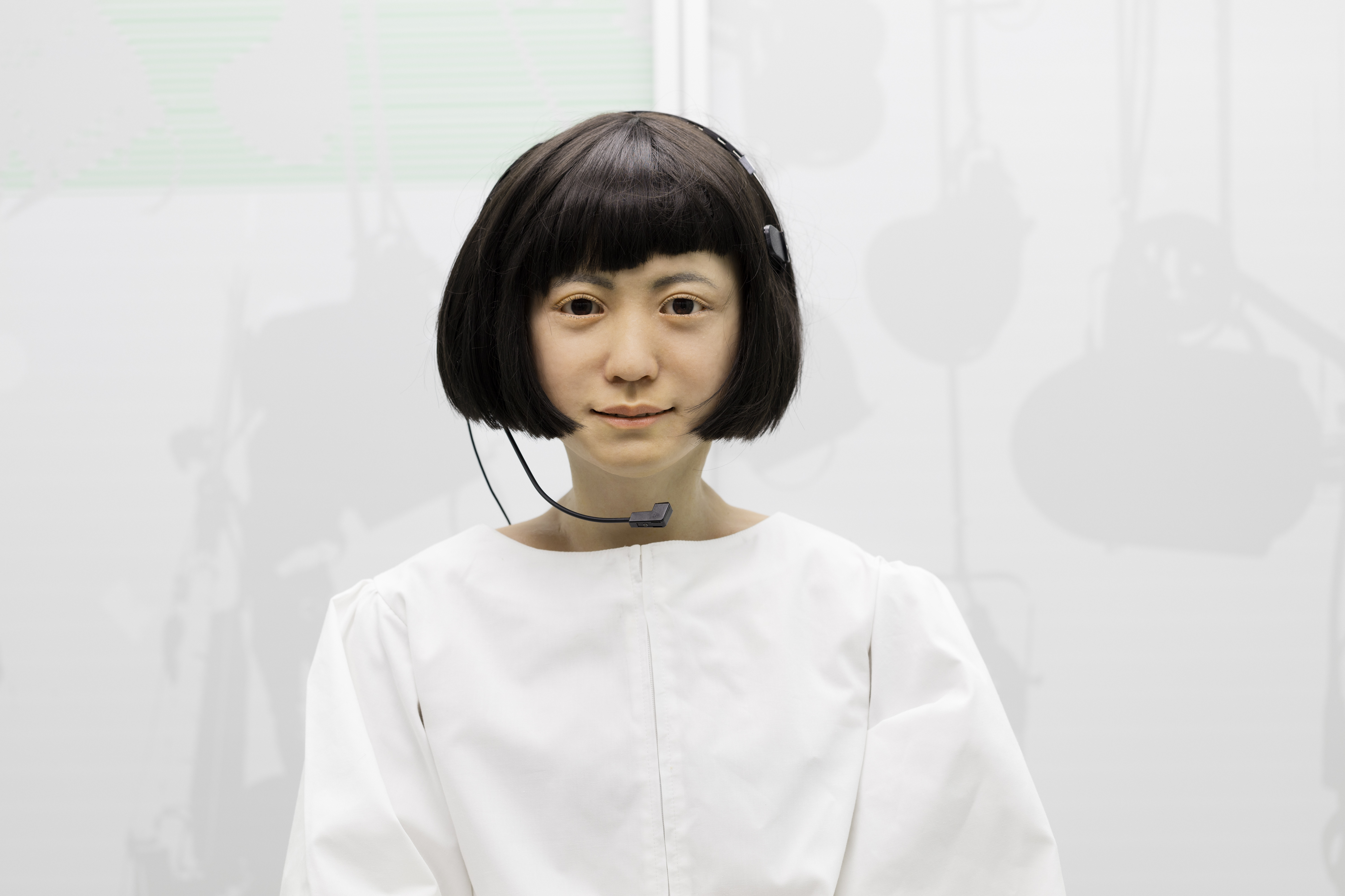 A humanoid newsreader robot from Japan