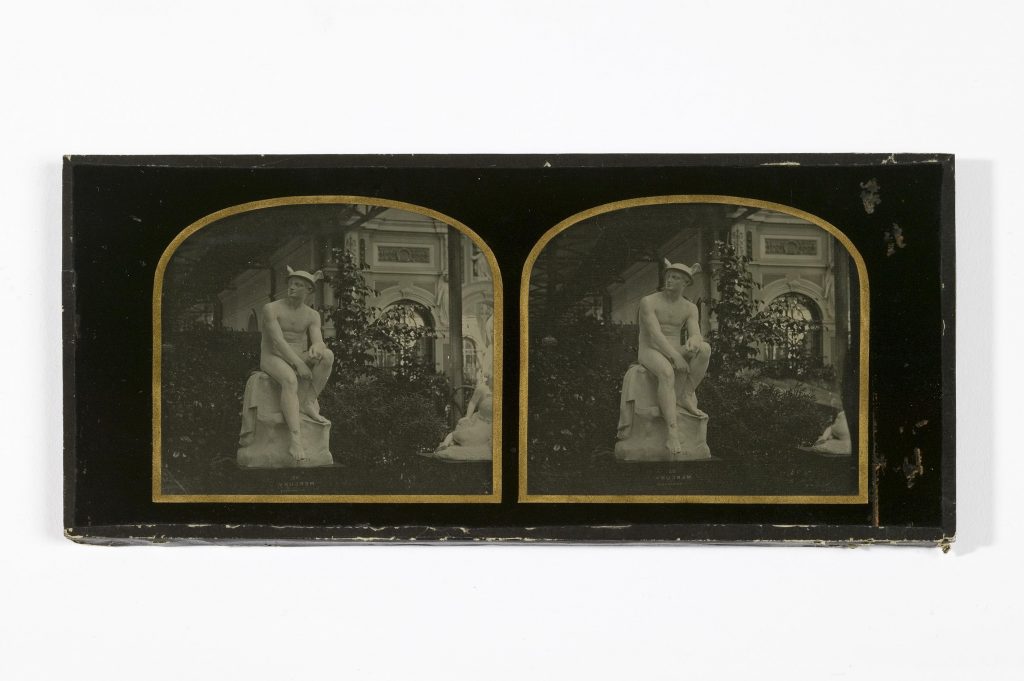 Collodion positive photograph of the god Mercury, possibly taken by J. B. Dancer at the Manchester Arts Treasures, 1857. © Museum of Science and Industry, Bradford / SSPL. Creative Commons BY-NC-SA