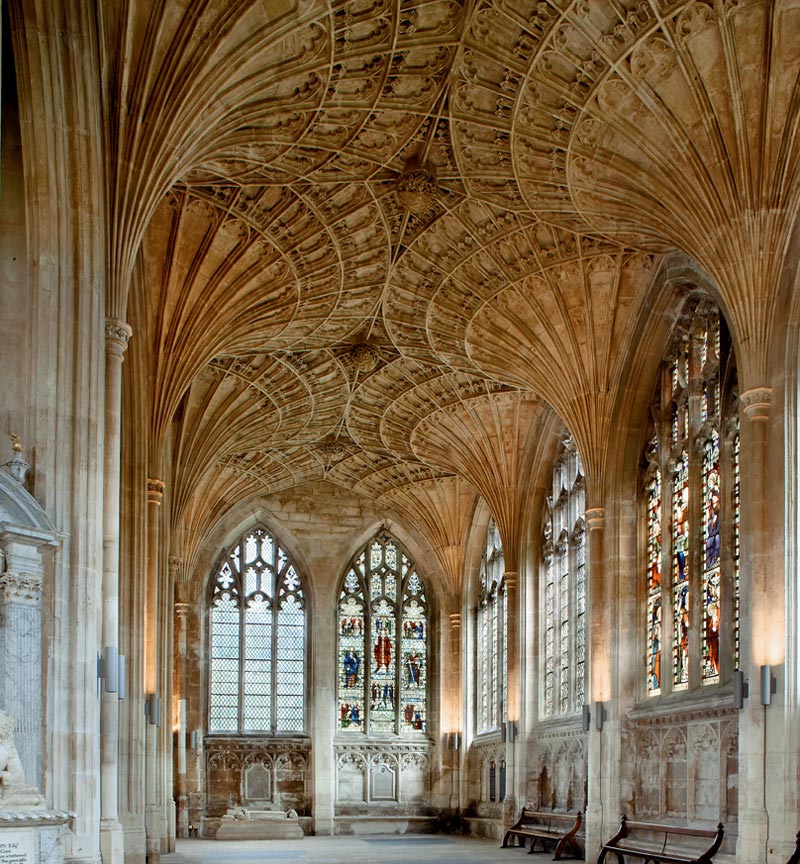 The interior of the New Building at Peterborough Cathedral