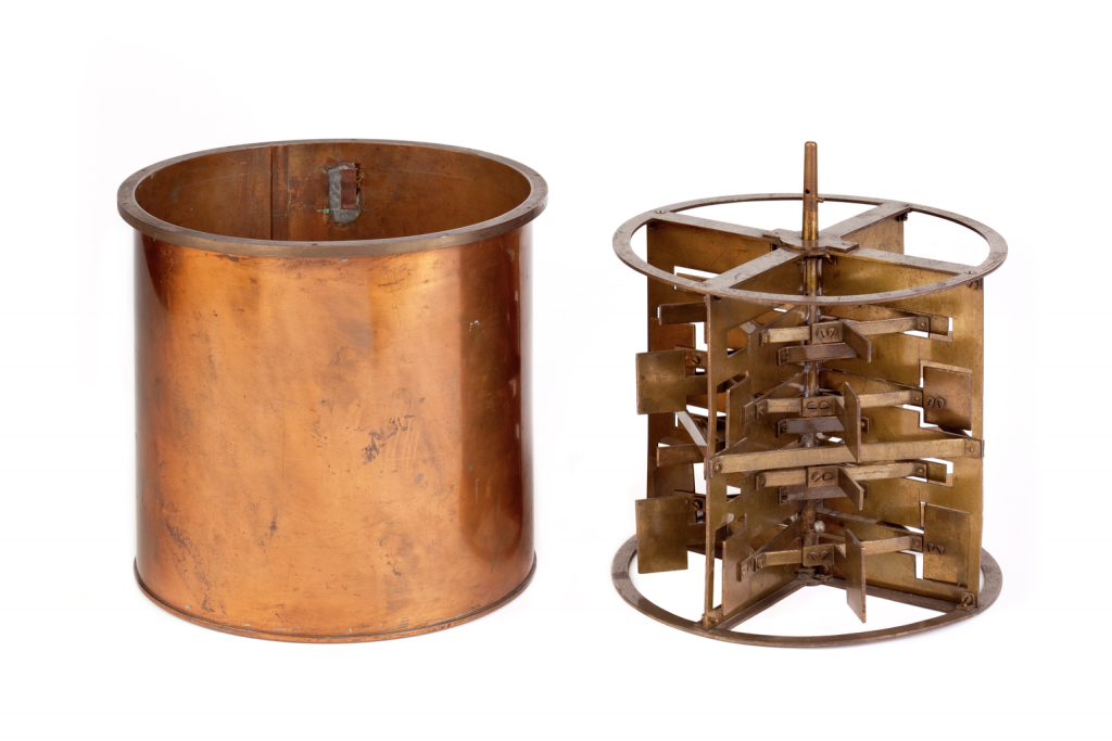 A copper tube and a copper mechanism used by James Joule