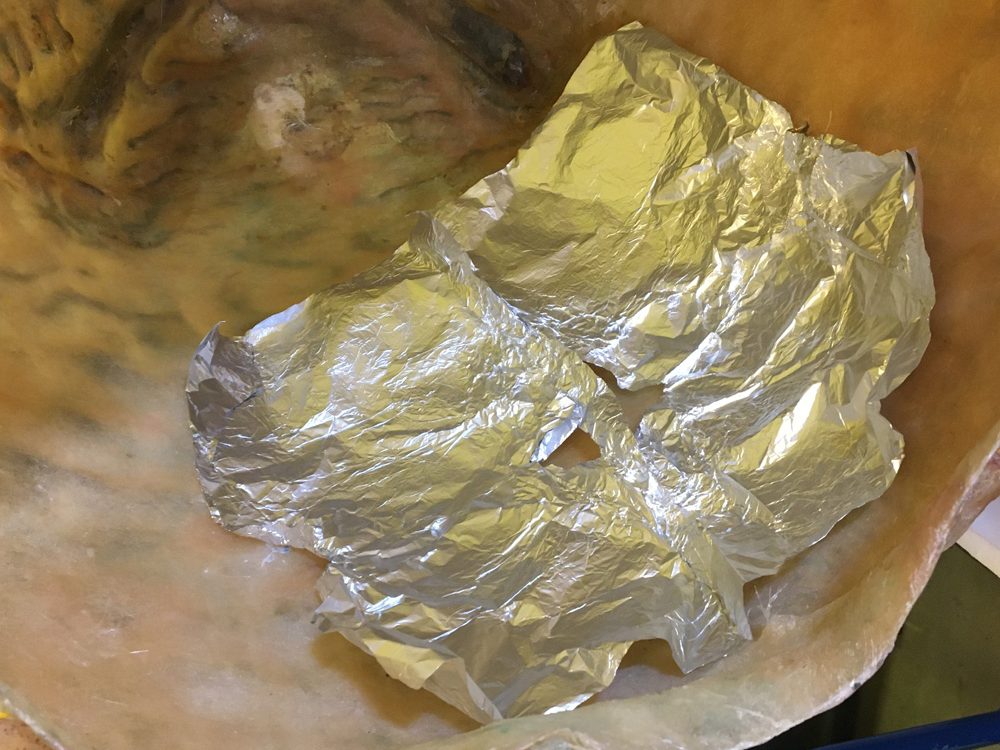 View inside a prop egg from the film Alien