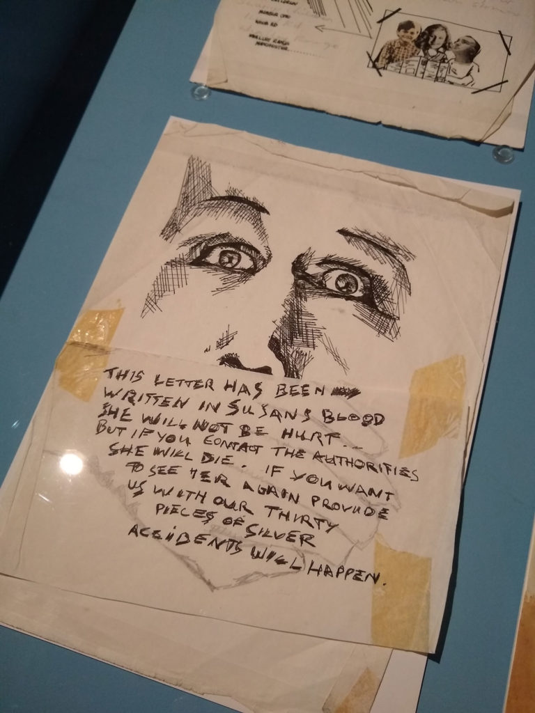 A page from Ann Quigley’s zine The Swamp Children on display in Use Hearing Protection