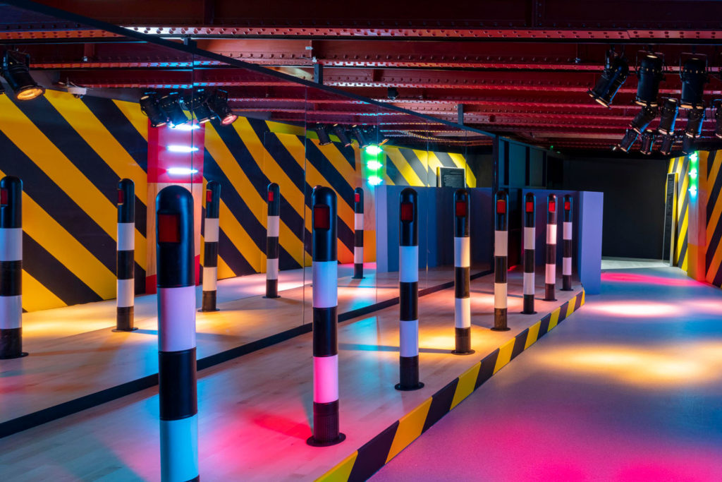 Gallery view of the mini-replica Haçienda in Use Hearing Protection, designed by Ben Kelly