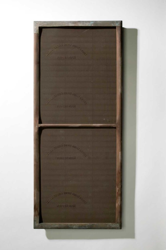 A rectangular wooden frame