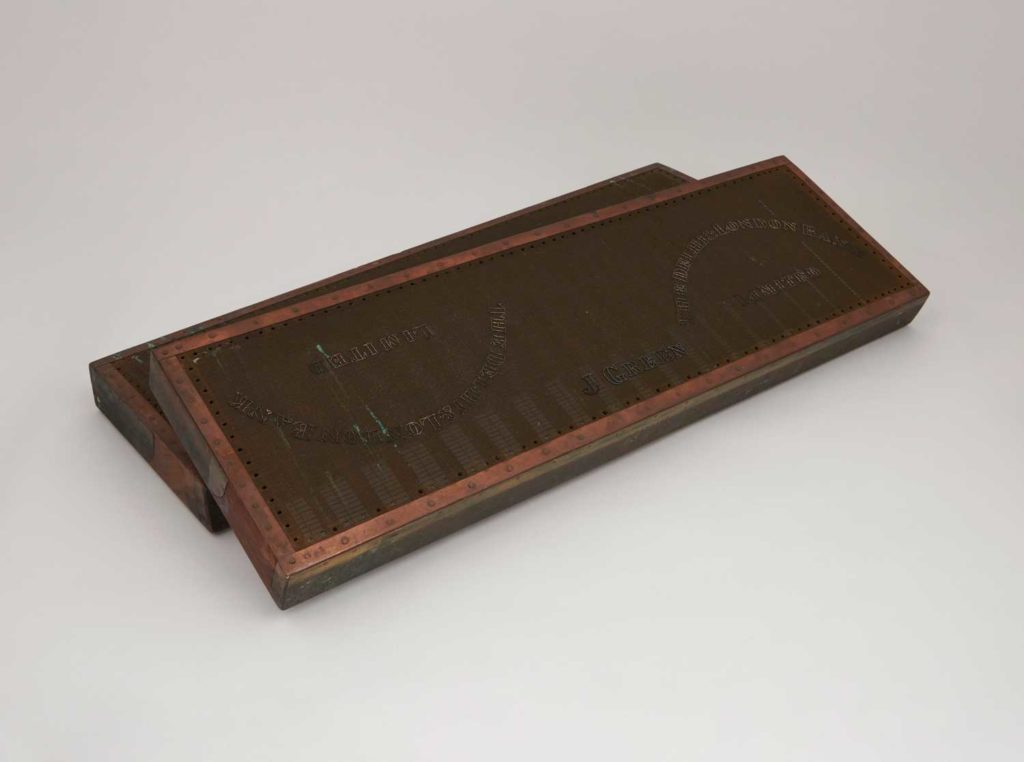 Two rectangular wooden frames