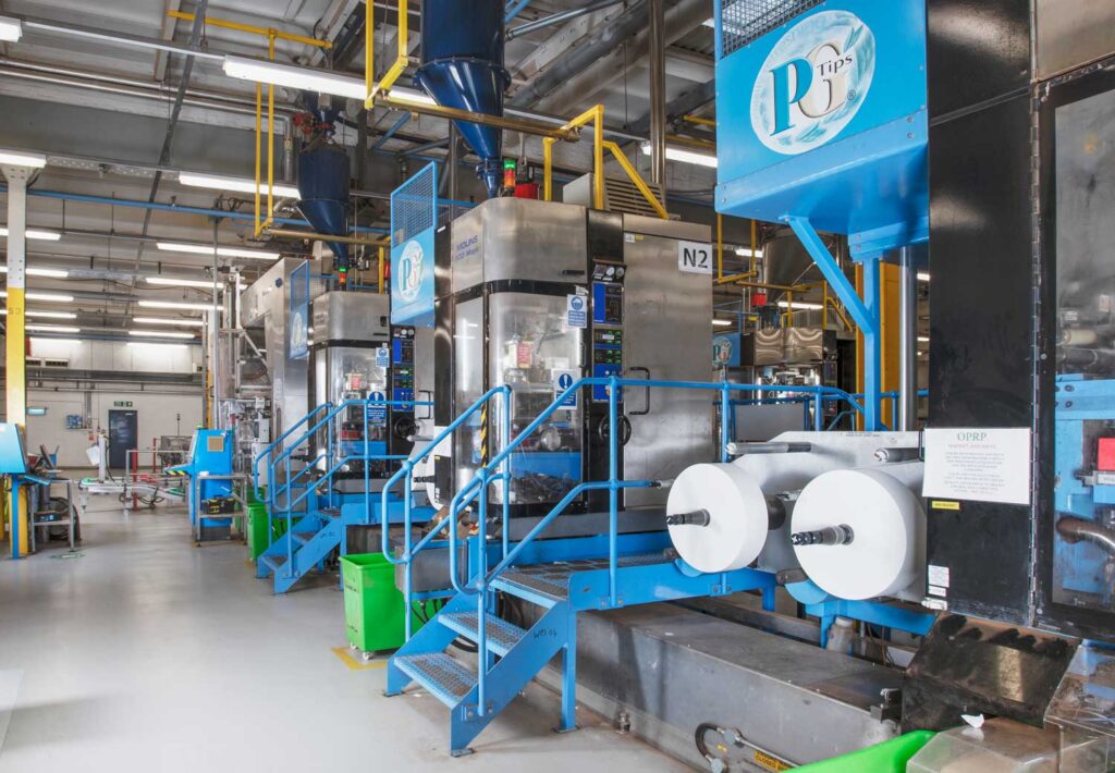 Pyramid teabag making machines at Trafford Park